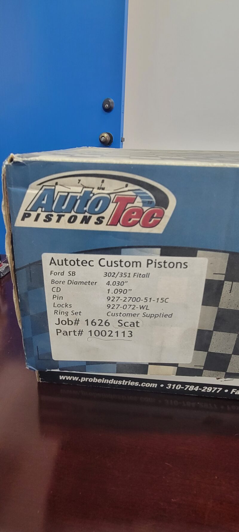 Autotec SBF 302/347 Custom Blower Pistons 8-8.5:1 Compression - Image 2